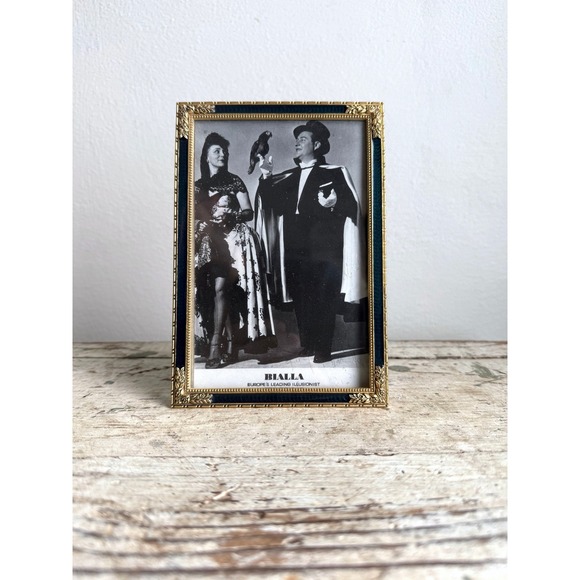 Vintage Ornate Gold Frame Pair Black White Theatrical Photo Still Life Art Decor - Picture 2 of 11